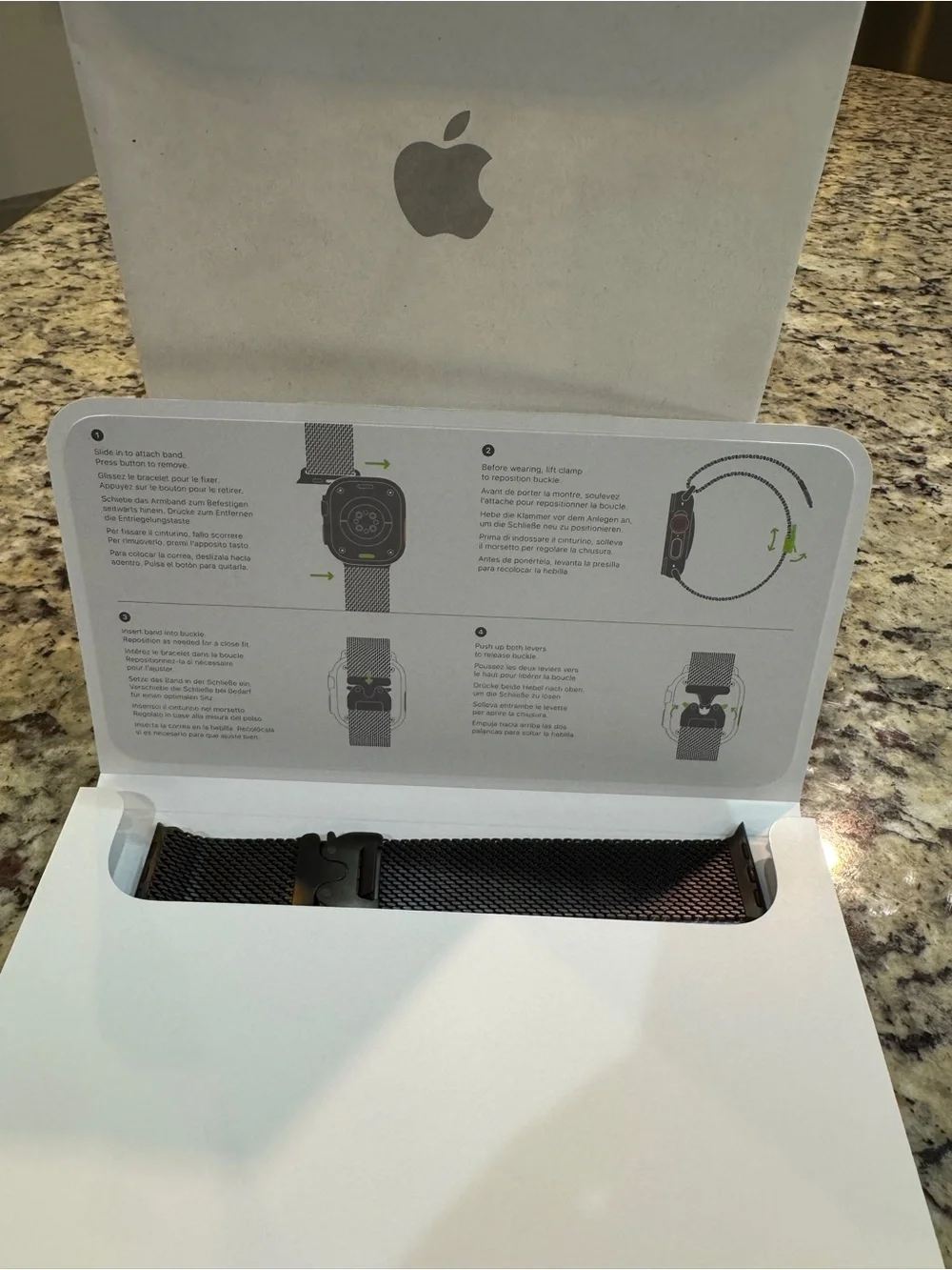 49mm Apple Black Titanium Milanese Loop Medium